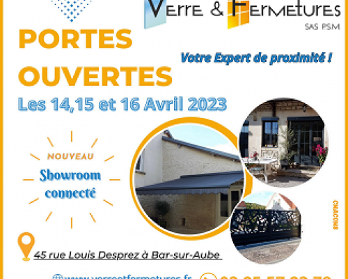 Portes Ouvertes du 14 au 16 Avril 2023