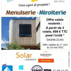 OFFRE SPECIALE VOLETS ROULANTS BUBENDORFF